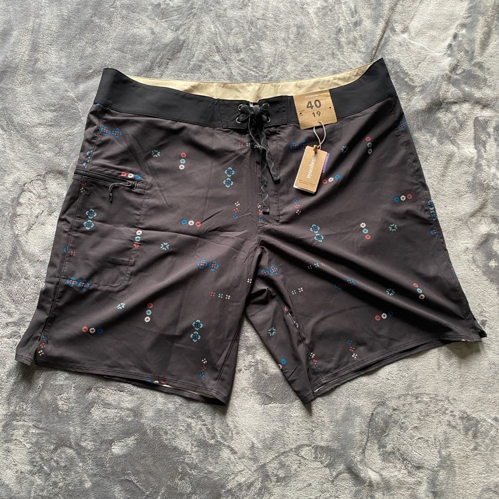 Patagonia Black Board Shorts Classic Swimwear